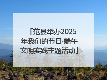 范县举办2025年我们的节日·端午文明实践主题活动