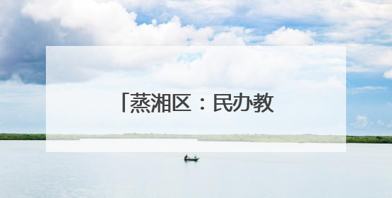 蒸湘区：民办教育要坚持党建引领、规范办学行为