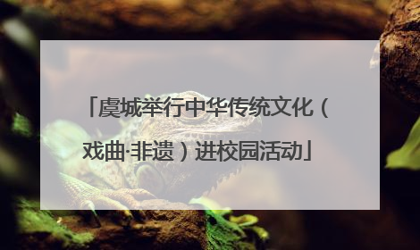 虞城举行中华传统文化（戏曲·非遗）进校园活动