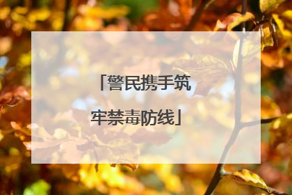 警民携手筑牢禁毒防线