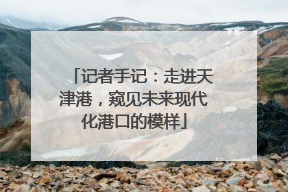记者手记：走进天津港，窥见未来现代化港口的模样