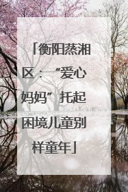 衡阳蒸湘区：“爱心妈妈”托起困境儿童别样童年