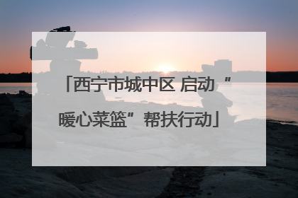 西宁市城中区 启动“暖心菜篮”帮扶行动