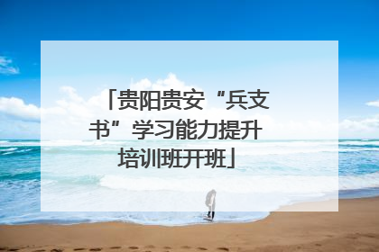 贵阳贵安“兵支书”学习能力提升培训班开班
