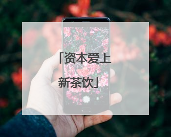 资本爱上新茶饮