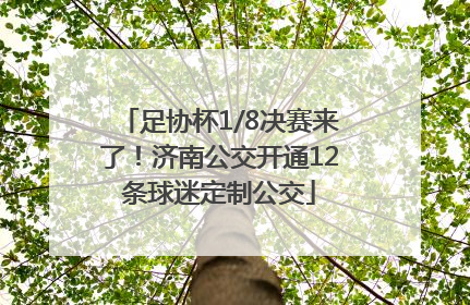 足协杯1/8决赛来了！济南公交开通12条球迷定制公交