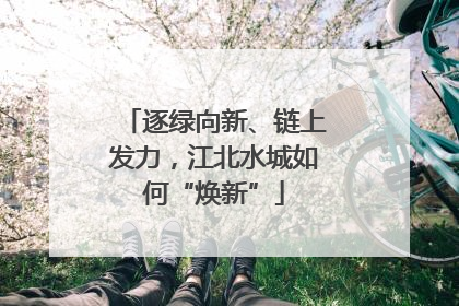 逐绿向新、链上发力，江北水城如何“焕新”