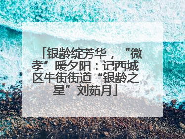 银龄绽芳华，“微孝”暖夕阳：记西城区牛街街道“银龄之星”刘茹月