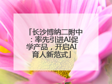 长沙博纳二附中：率先引进AI促学产品，开启AI育人新范式