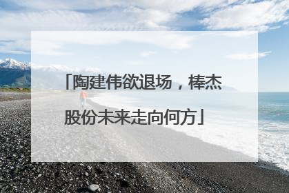 陶建伟欲退场，棒杰股份未来走向何方