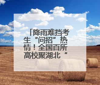 降雨难挡考生“问招”热情！全国百所高校聚湖北“出谋划策”（组图）