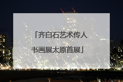 齐白石艺术传人书画展太原首展