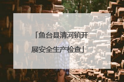 鱼台县清河镇开展安全生产检查