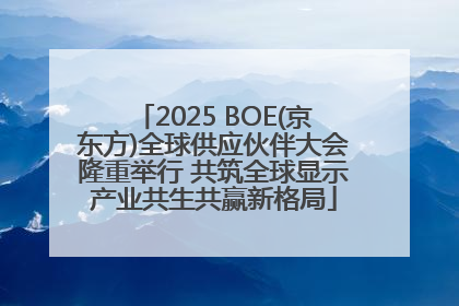 2025 BOE(京东方)全球供应伙伴大会隆重举行 共筑全球显示产业共生共赢新格局