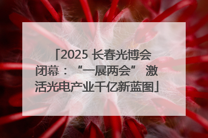 2025 长春光博会闭幕：“一展两会” 激活光电产业千亿新蓝图