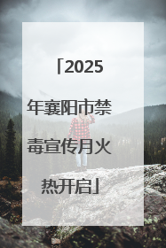 2025年襄阳市禁毒宣传月火热开启