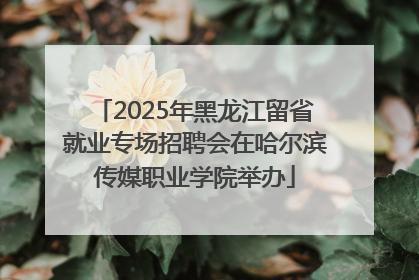 2025年黑龙江留省就业专场招聘会在哈尔滨传媒职业学院举办