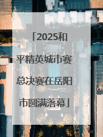 2025和平精英城市赛总决赛在岳阳市圆满落幕