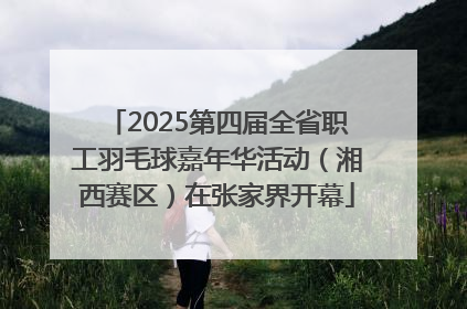 2025第四届全省职工羽毛球嘉年华活动（湘西赛区）在张家界开幕